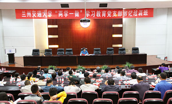 党委书记王萍教授为全校党支部书记讲党课