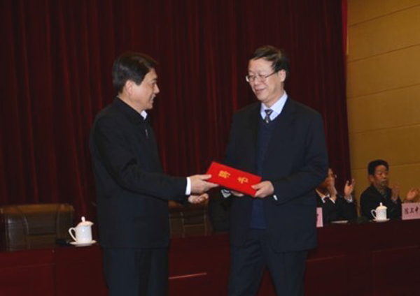 蒋兆远教授被聘为甘肃省人民政府参事