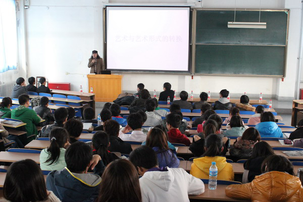 著名国画家邹明教授来我校讲学