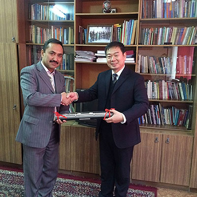 副校长党建武随甘肃省高等教育代表团访问乌兹别克斯坦