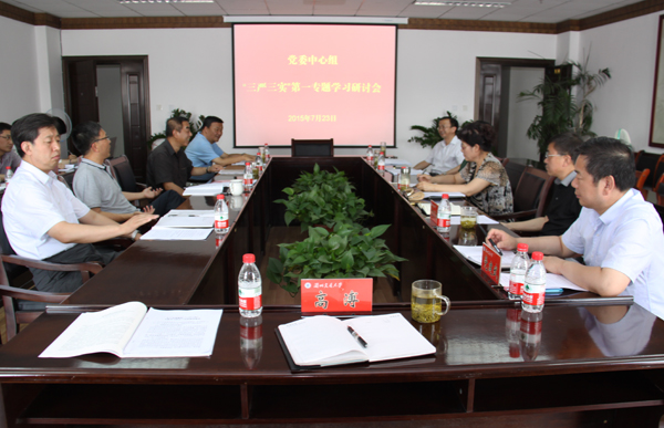 我校党委中心组“三严三实”专题教育学习研讨会召开