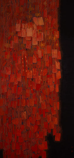 折文菁重彩作品《祈愿》在中国美术馆展出