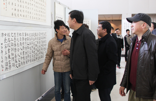 第七届“兰亭杯”师生书画大赛开赛