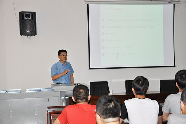 加拿大新布朗什维克大学杜东雷教授来我校讲学