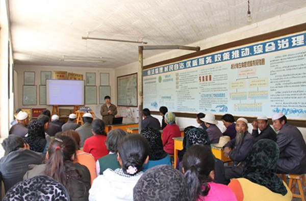 第六组赴和政县南阳山村宣讲“中国梦”