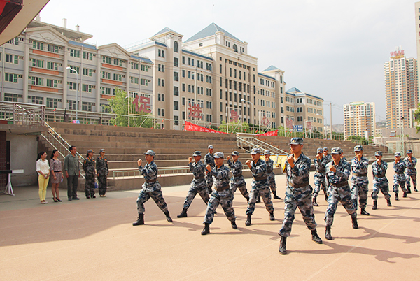我校国防生参加兰州市安宁区人防专业队伍整组点验